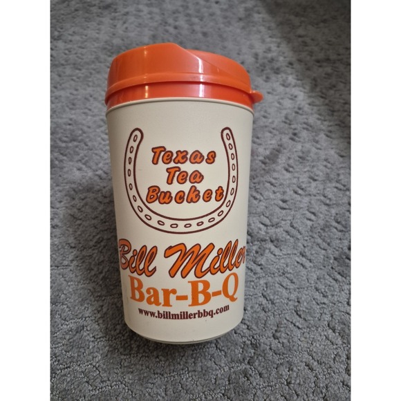 aladdin Other - Bill Miller Bar-B-Q Texas Tea Bucket Aladdin Insulated Mug Cup 34oz W/ Lid